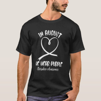 ハートインWe威厳がある衣服パープルオーバードーズ認識度 Tシャツ