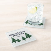 ハートウィックパインズガラスコースター ガラスコースター (アングル)