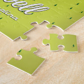 ハートウェル・ジョージア湖とサウスカロライナの米国の地図 ジグソーパズル (側面)