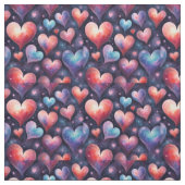 ハートウォーターカラーアート ファブリック (見本)