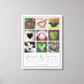 ハートウォーミング モノグラム フォト キャンバスプリント (正面)