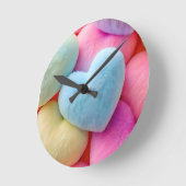 ハートウォールクロック ラウンド壁時計 (傾斜)