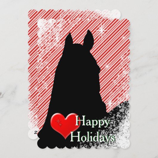 ハートウマIホリデー(キャンディーケインバックグラッド) シーズンカード (正面/裏面)