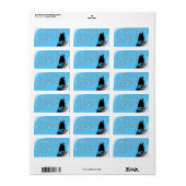 ハートウマIホリデー(青) ラベル (フルシート)