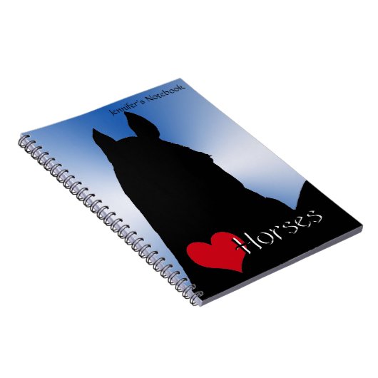 ハートウマI（ブルーメタリックバースト） ノートブック (右側)