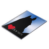 ハートウマI（ブルーメタリックバースト） ノートブック (左側)