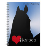 ハートウマI（ブルーメタリックバースト） ノートブック (正面)