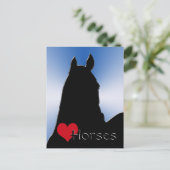 ハートウマI(ブルーメタリックバースト) ポストカード (スタンド正面)