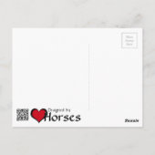 ハートウマI(ブルーメタリックバースト) ポストカード (裏面)