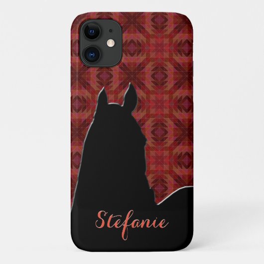 ハートウマI（マルーン） Case-Mate iPhoneケース (裏面)