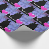 ハートウマI （紫/青） ラッピングペーパー (角)