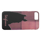 ハートウマI(赤い四角) Case-Mate iPhoneケース (裏面(横))