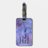ハートウマII （紫/青） ラゲッジタグ (裏面縦)