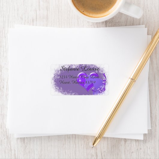 ハートウマIIIホリデー(紫ウマ/ハート) ラベル (インサイチュ)