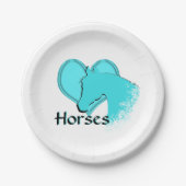 ハートウマIII （アクア） ペーパープレート (正面)