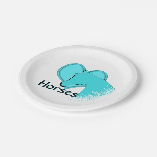 ハートウマIII （アクア） ペーパープレート (アングル)