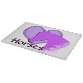ハートウマIII （紫） カッティングボード (角)