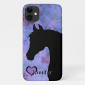 ハートウマIII （紫/青） Case-Mate iPhoneケース (裏面)