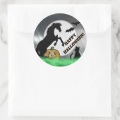 ハートウマVハロウィーン ラウンドシール (バッグ)