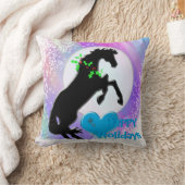 ハートウマVホリデー(カラフルヘイズ) クッション (ブランケット)