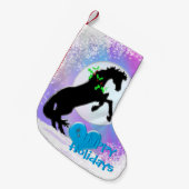 ハートウマVホリデー(カラフルヘイズ) スモールクリスマスストッキング (正面 (吊り時))