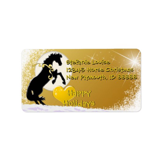 ハートウマVホリデー(ゴールデンスターズ) ラベル (正面)