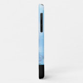 ハートウマV絵を描(青抽象芸術背景) Case-Mate iPhoneケース (裏面/左)