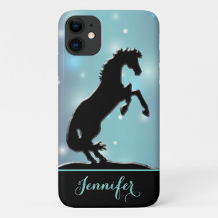 ハートウマV(青緑色のきらめき) iPhone 11 ケース