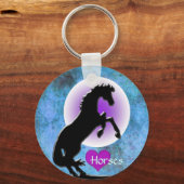 ハートウマV （青/緑） キーホルダー (正面)