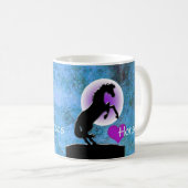 ハートウマV （青/緑） コーヒーマグカップ (正面右)