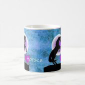 ハートウマV （青/緑） コーヒーマグカップ (中央)