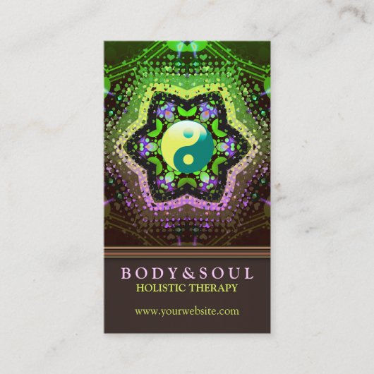 ハートエナジーインヤンニューエイジ名刺 名刺 (正面)