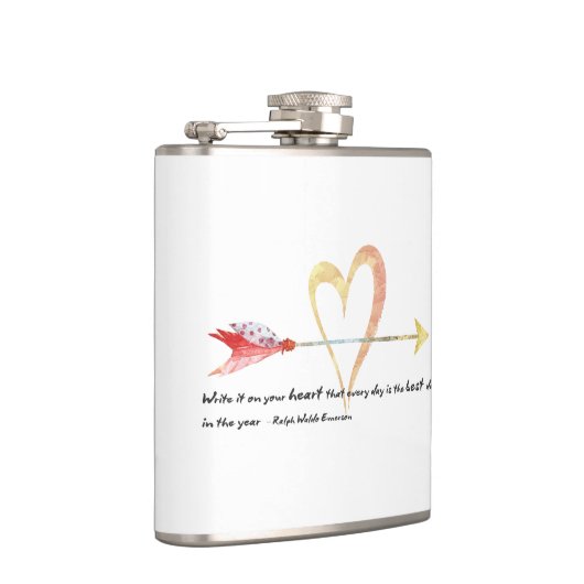 ハートエマーソン引用文 フラスク (右)