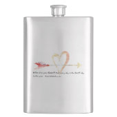 ハートエマーソン引用文 フラスク (正面)