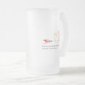 ハートエマーソン引用文 フロストグラスビールジョッキ (正面右)