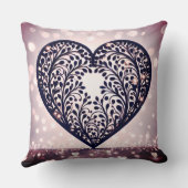 ハートエレガントシルエット クッション (裏面)