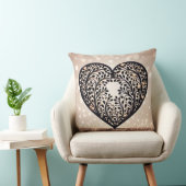 ハートエレガントシルエット クッション (椅子)