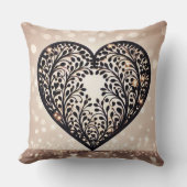 ハートエレガントシルエット クッション (正面)