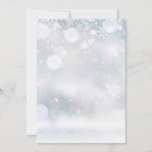 ハートエレガントスクリプト冬のリハーサル夕食会 招待状 (裏面)