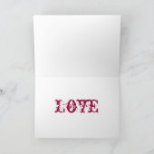 ハートエレガントバレンタインラブロマンスカード シーズンカード (内部)