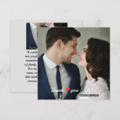 ハートエレガントラブフォト サンキューカード (正面/裏面)