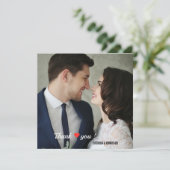 ハートエレガントラブフォト サンキューカード (スタンド正面)