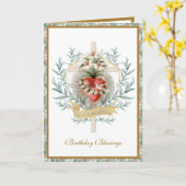 ハートエレガントヴァージンメリークロスフローラカード カード (黄色い花)