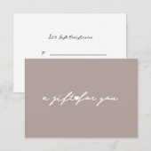 ハートエレガント美しいギフト券赤面カード 招待状 (正面/裏面)