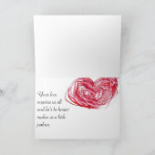 ハートエンゲージメントカード 案内状 (内部)