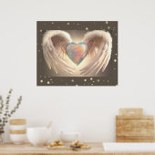 *~*ハートエンジェルウィングス四面 ポスター (キッチン)