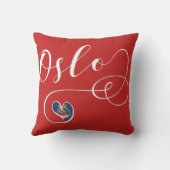ハートオスロ枕（ノルウェー） クッション (裏面)