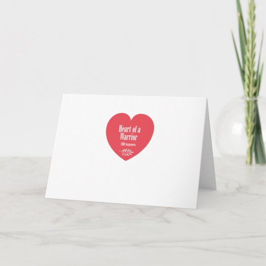 ハートオブウォリアCHD認識度 カード (正面)