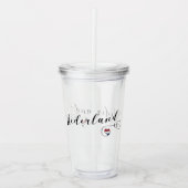 ハートオランダニューダーランド国旗 アクリルタンブラー (正面)