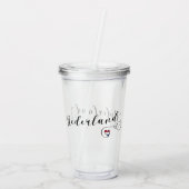 ハートオランダニューダーランド国旗 アクリルタンブラー (裏面)